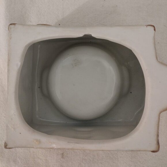 Vintage Hand Painted Porcelain Bisque Church Building Handcrafted - Picture 6 of 7